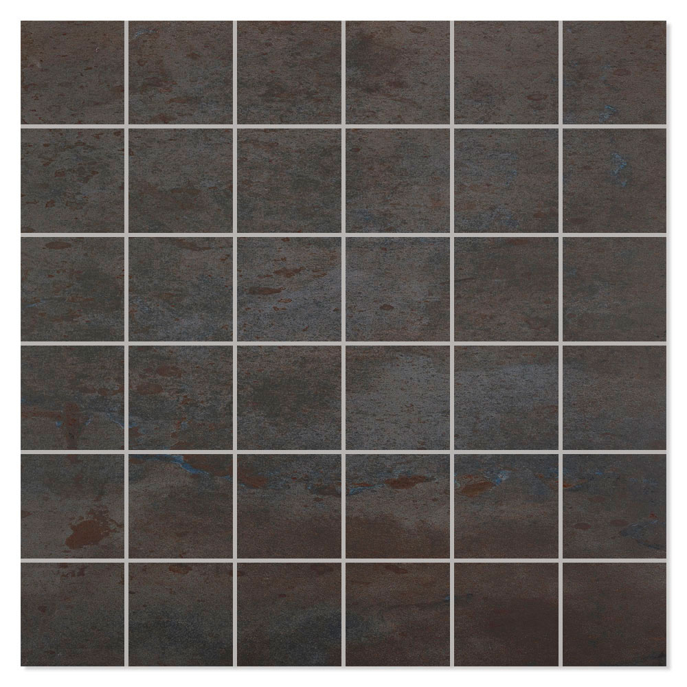 Mosaikkflis Acier Svart Matt 30x30 (5x5) cm